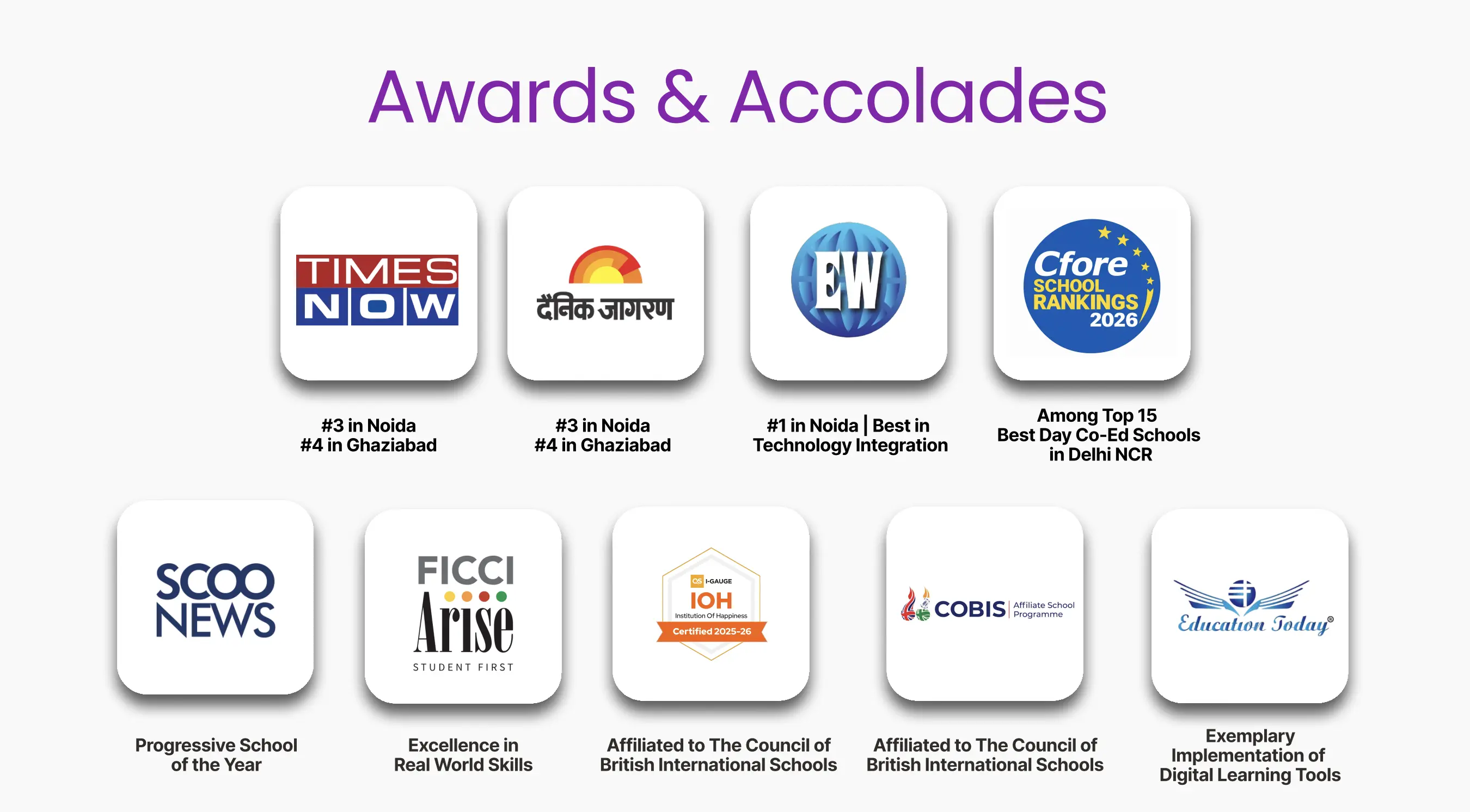 Saphhire International School Awards for 2026